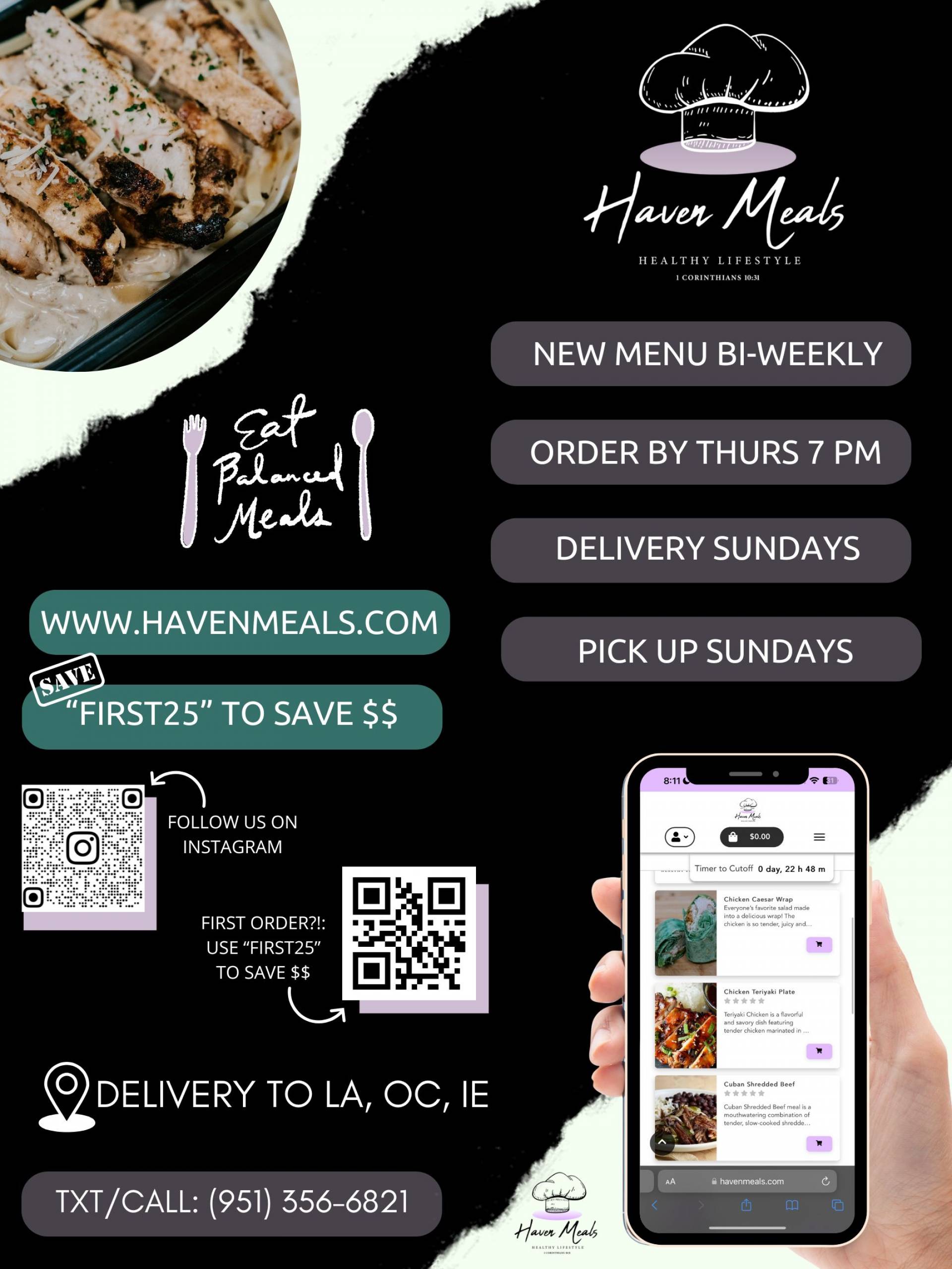 NEW MENU LIVE 11/24 at 10 AM image