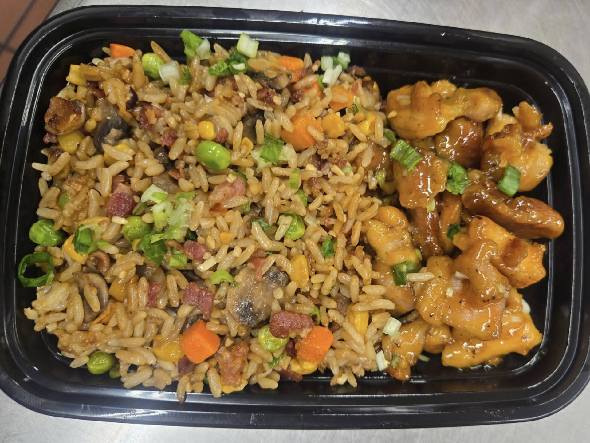 Orange Chicken Plate