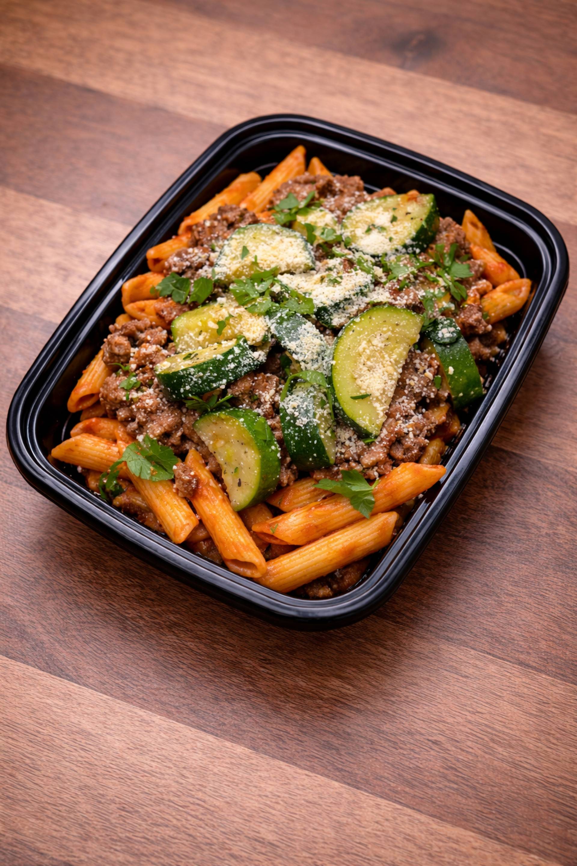 Meat & Veggie Penne Pasta