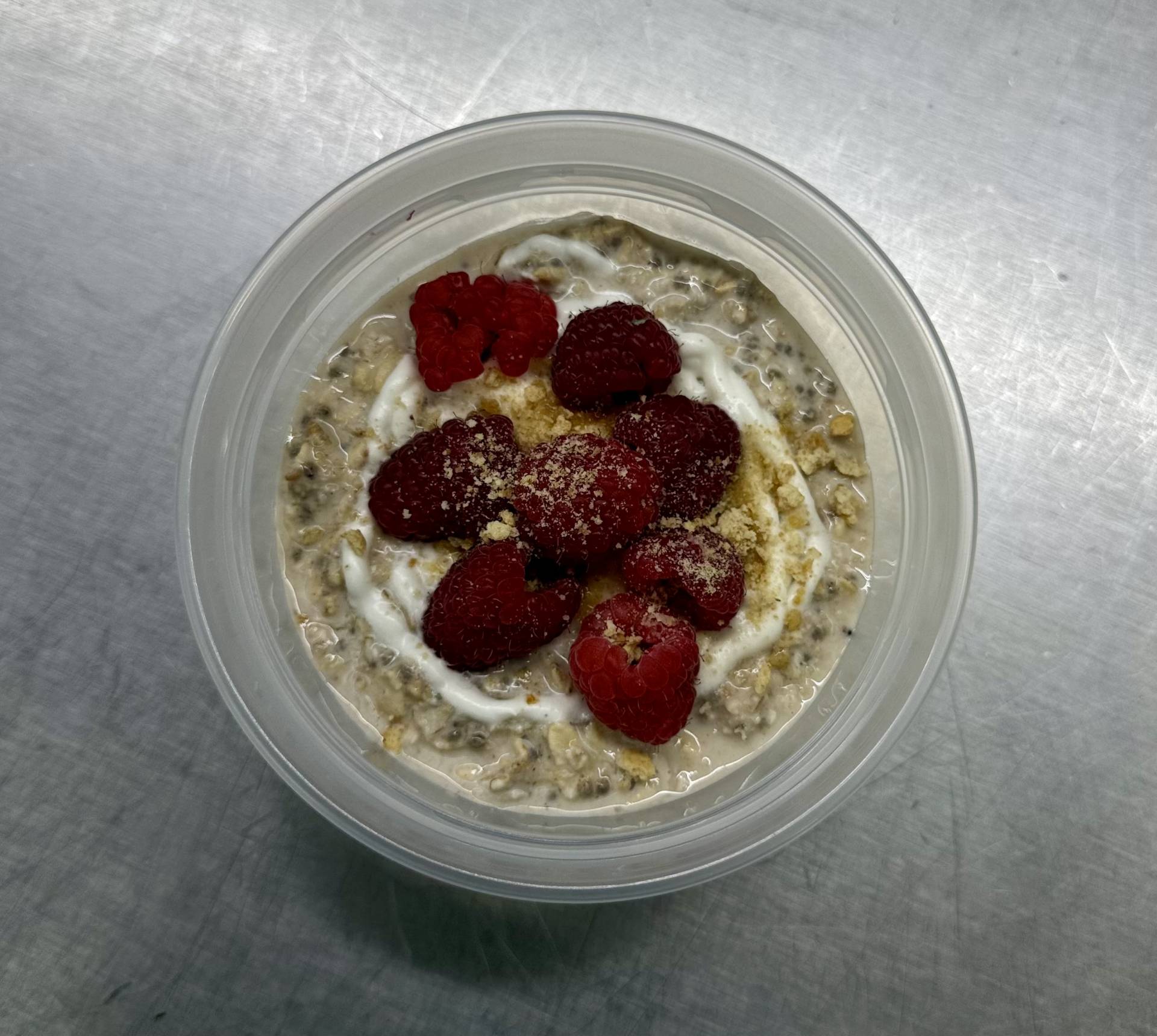 Raspberry Cheesecake Overnight Oats