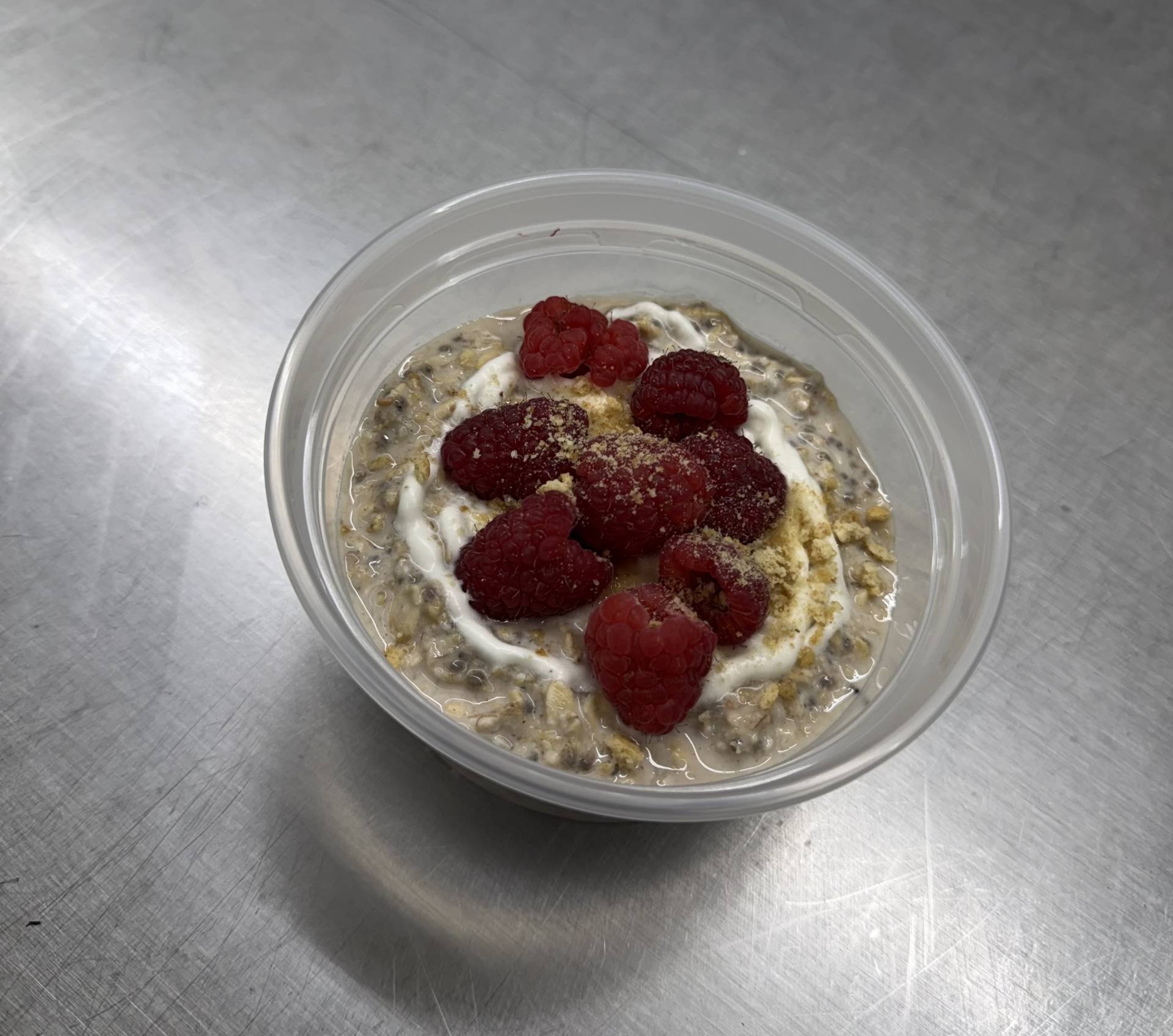 Raspberry Cheesecake Overnight Oats