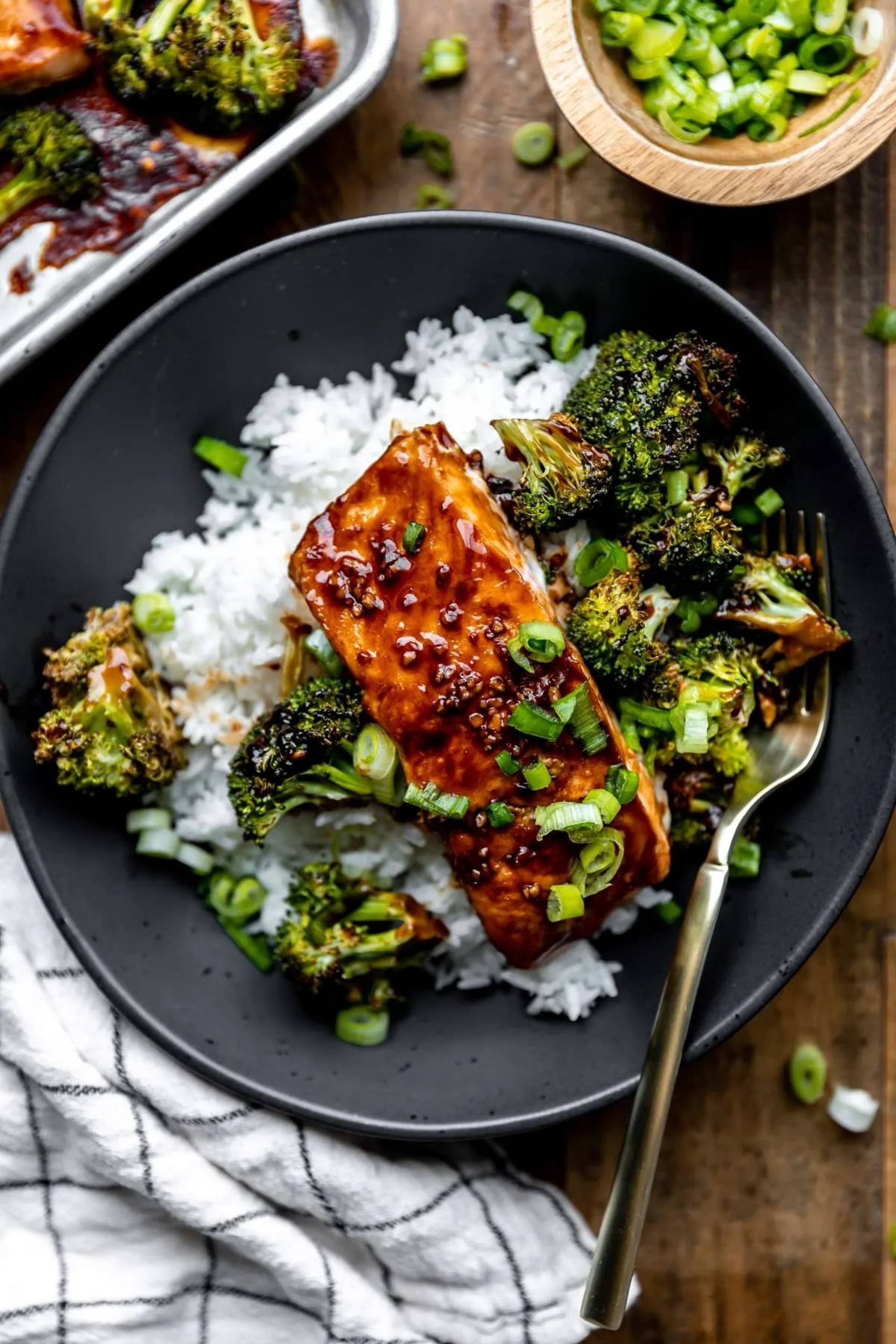 LOW CARB - Salmon Teriyaki Plate