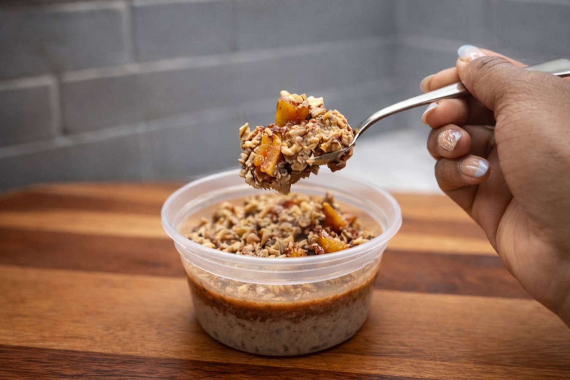 Salted Caramel Apple Overnight Oats