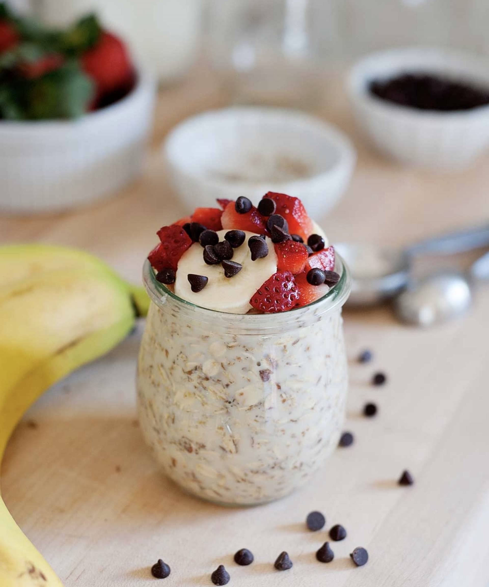 Strawberry & Banana Overnight Oats