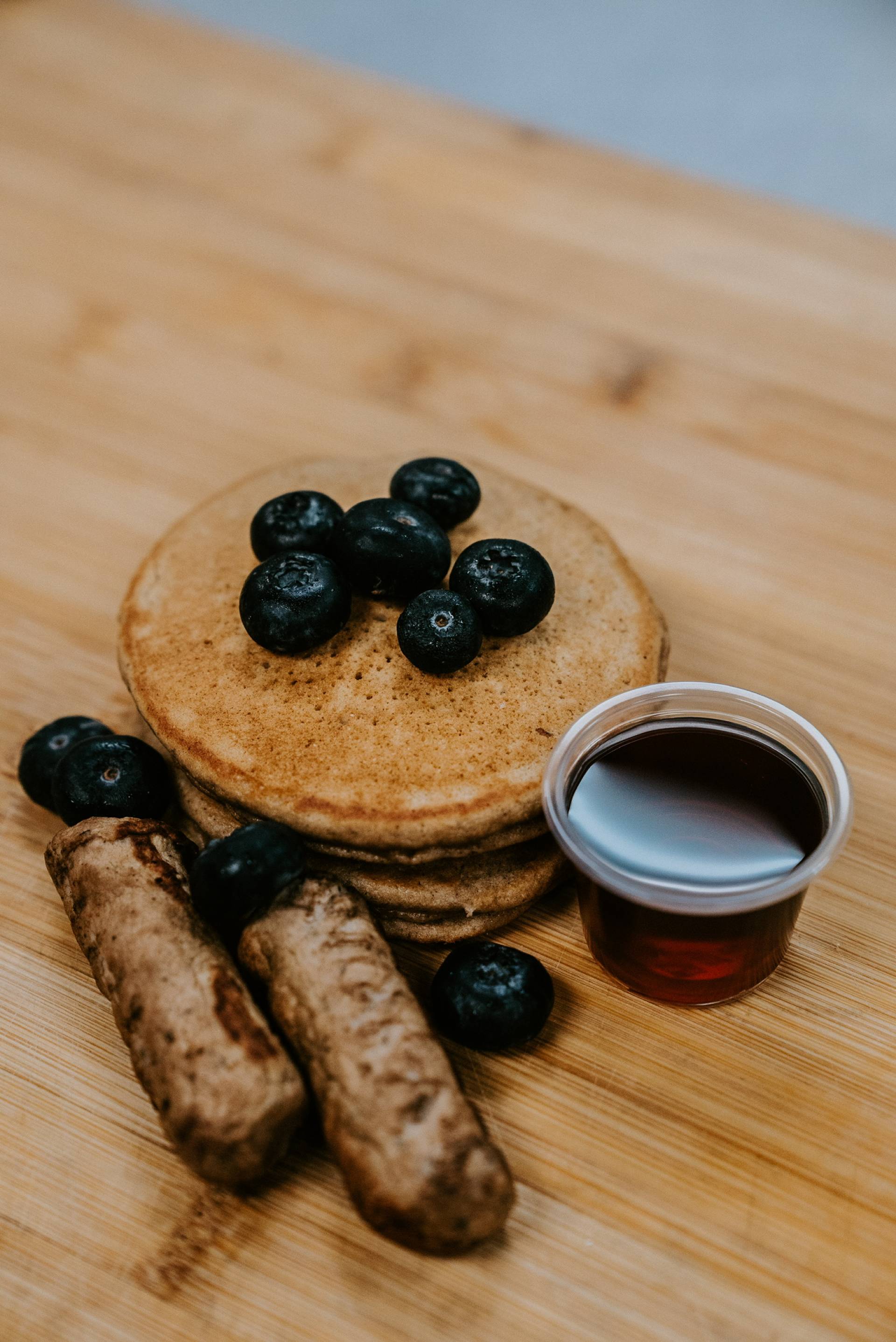 Blueberry Protein Pancakes