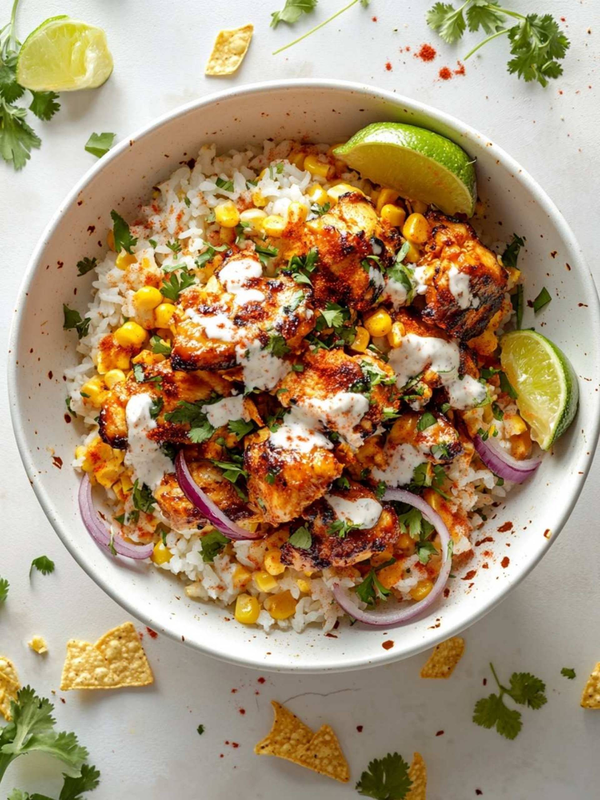 Street Corn Chicken Bowl