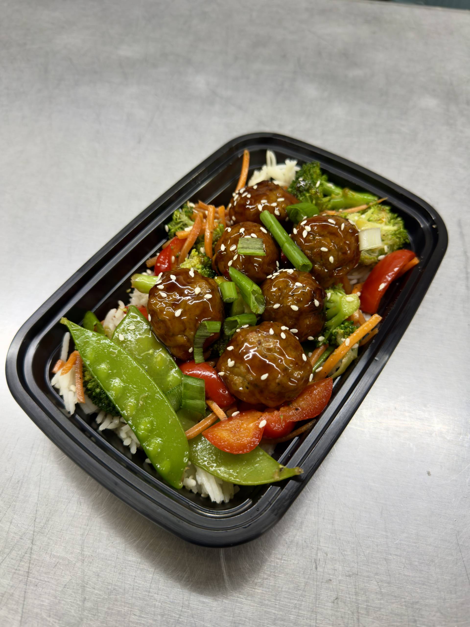 Stir Fry Teriyaki Meatballs