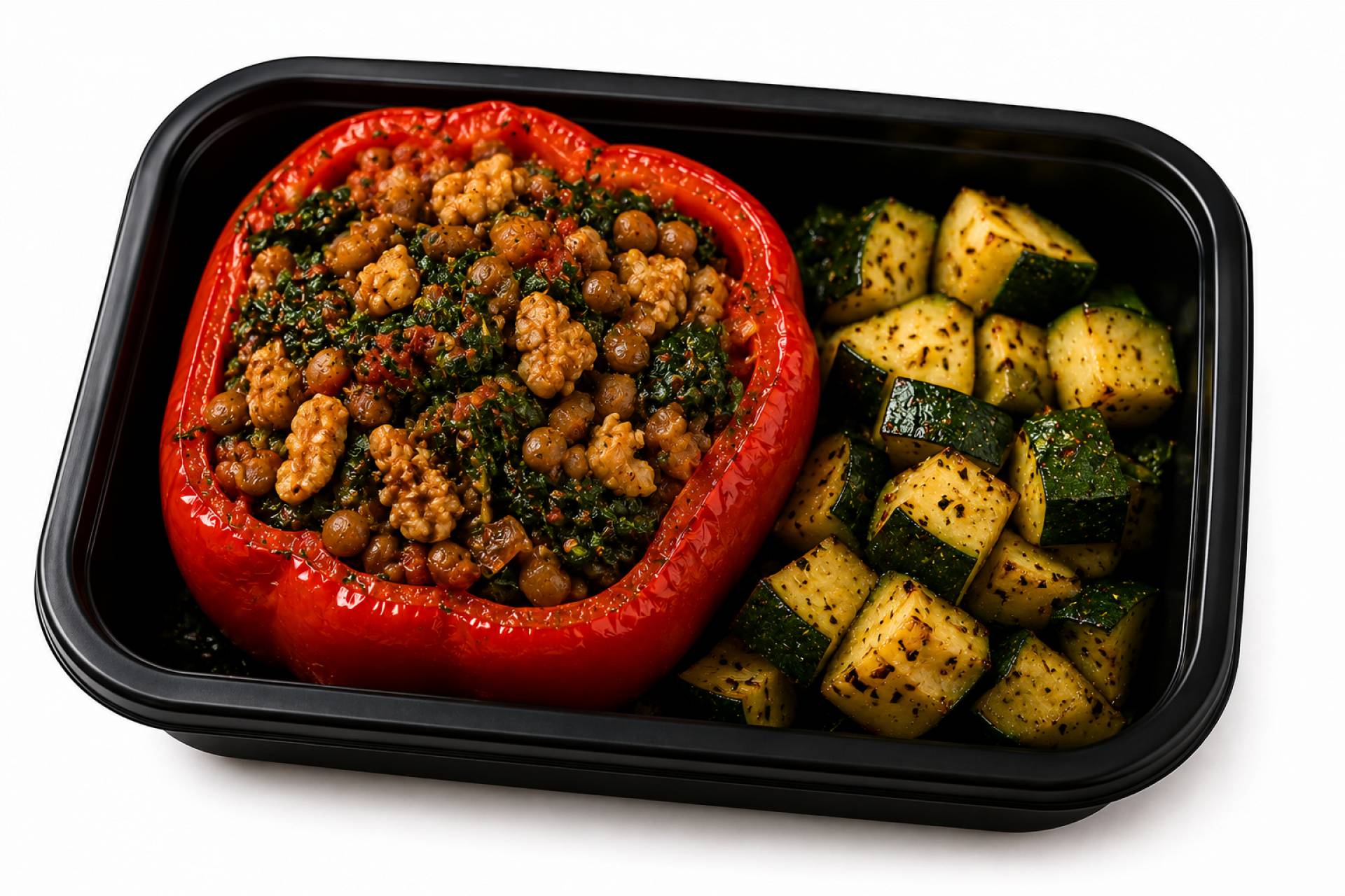 Stuffed Italian Lentil Walnut Peppers (6oz) - The Vegan Kitchen