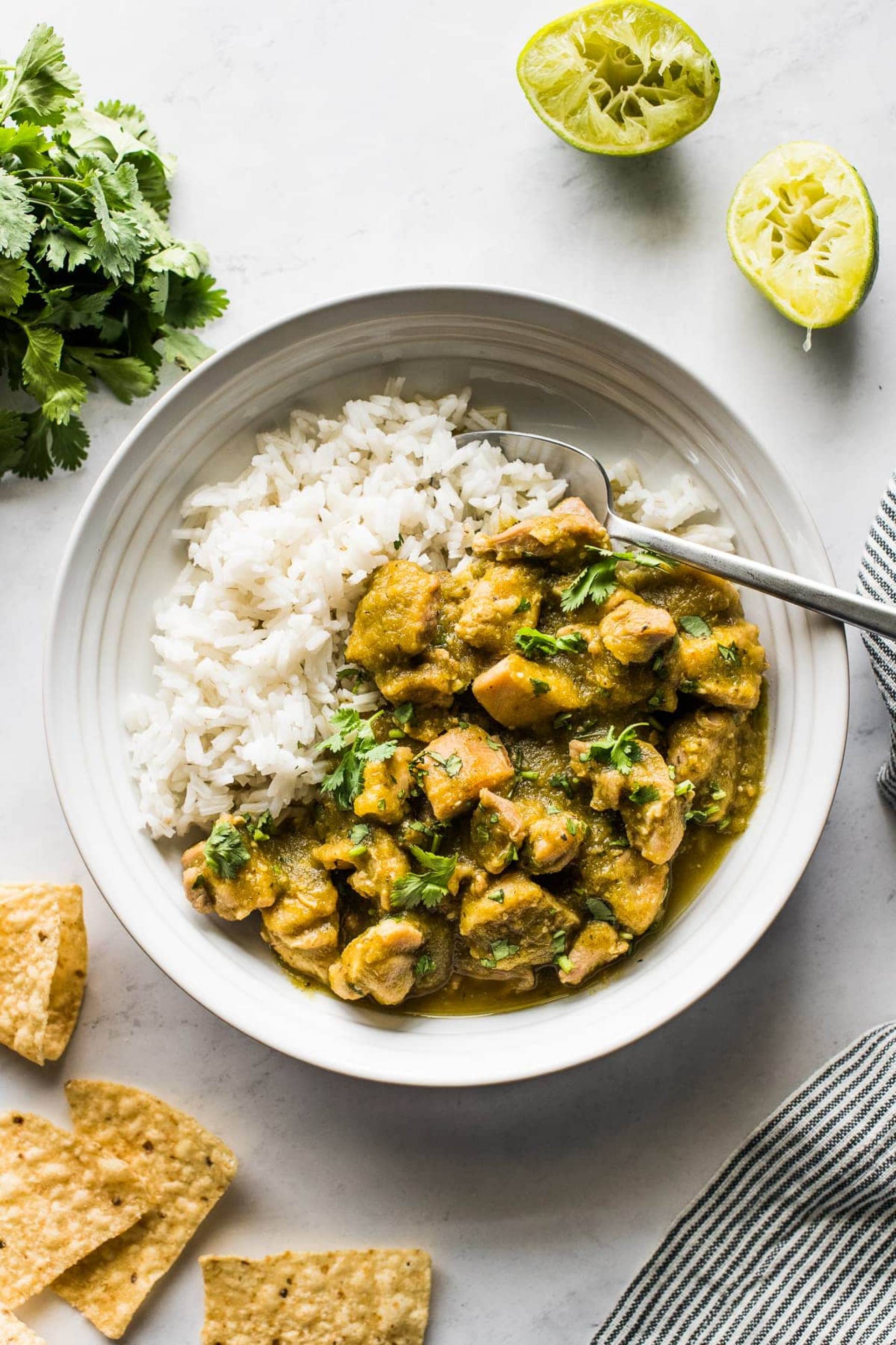 Chicken Chile Verde w/ Jasmine Rice
