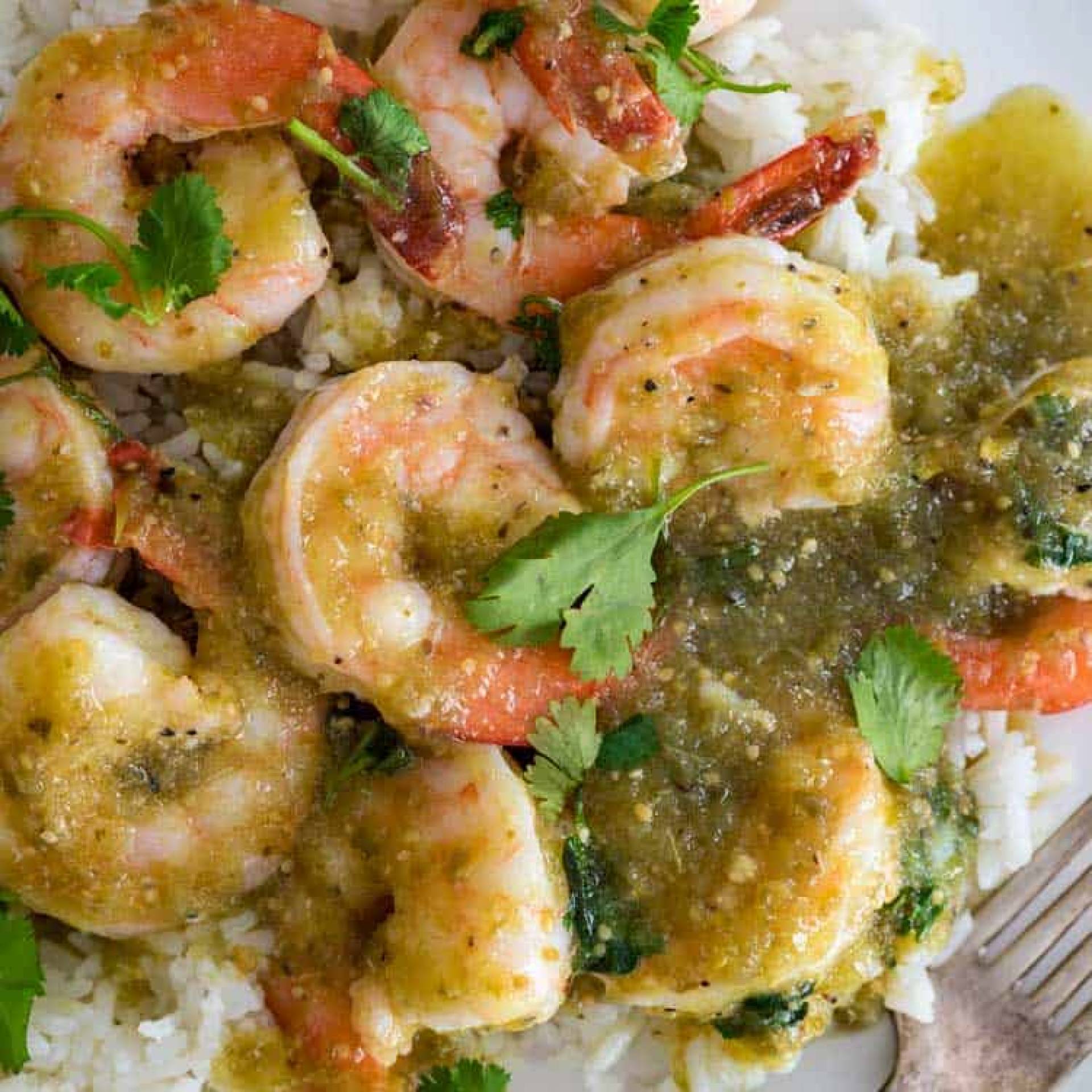 Salsa Verde Shrimp