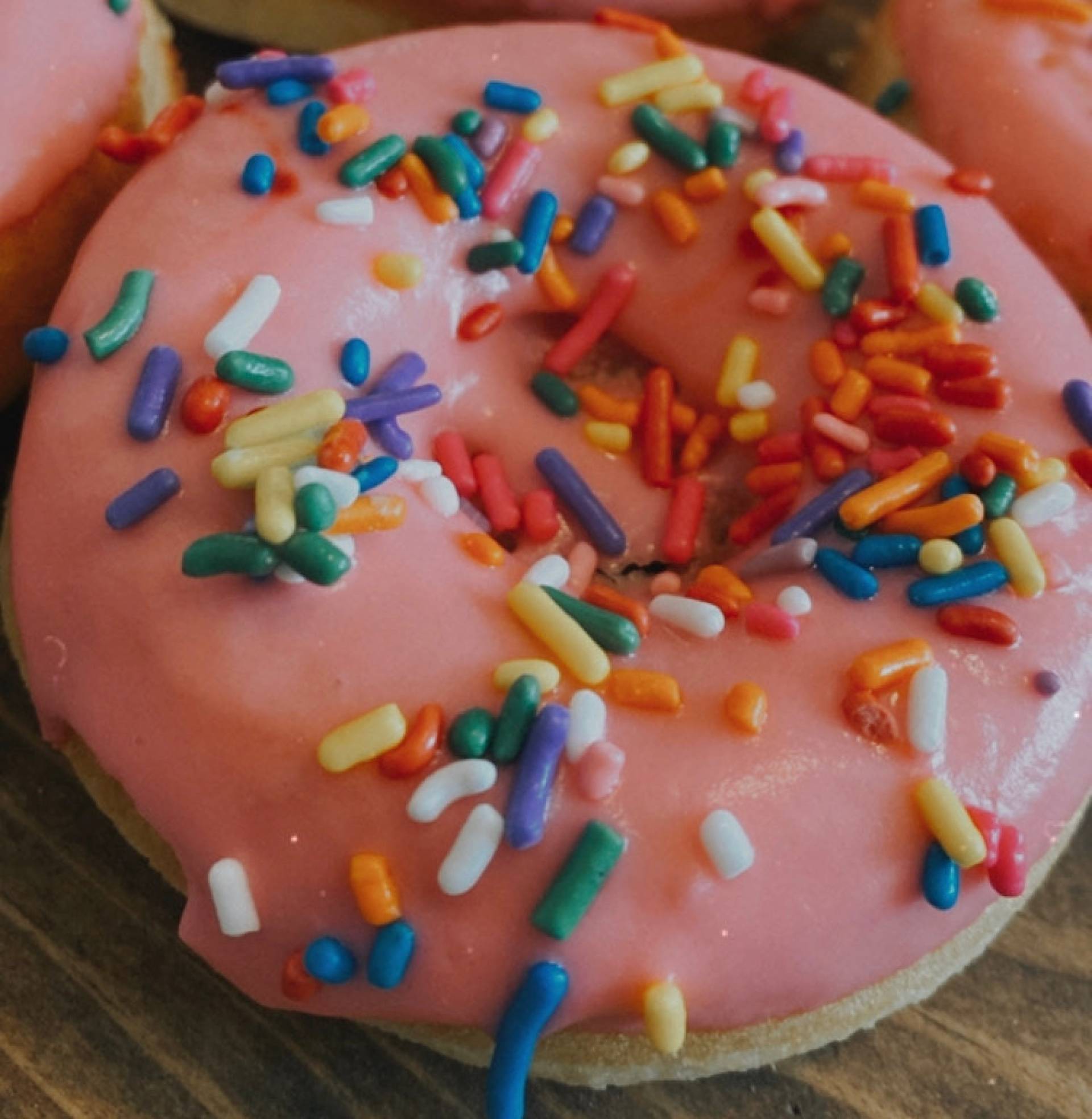 Birthday Cake Protein Donut