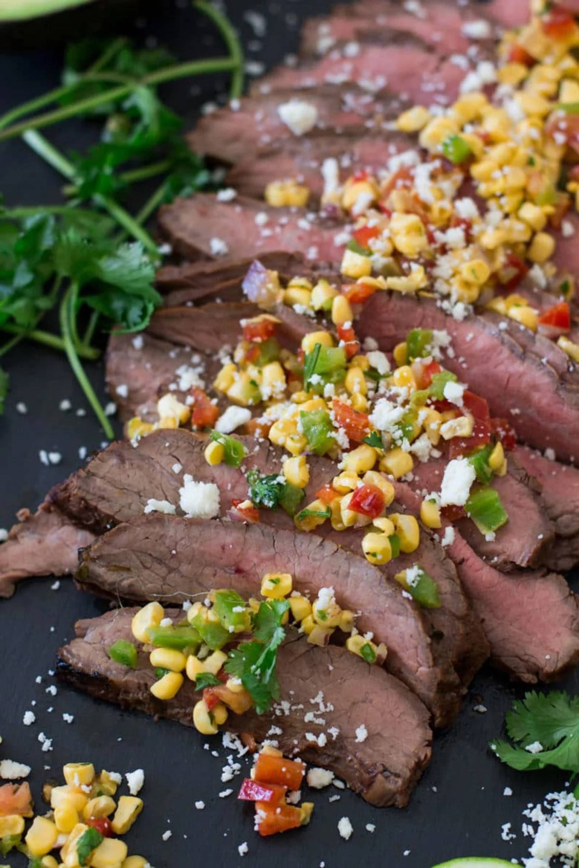 Flank Steak with Esquites